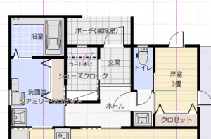 コロナ後の予防対策の間取り