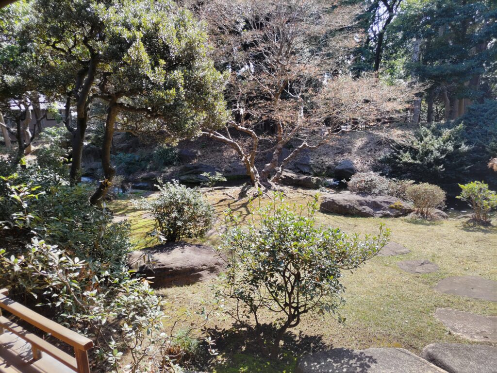 旧前田家本邸の和館の庭園