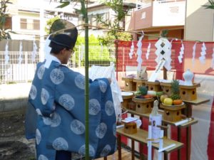 地鎮祭の風景