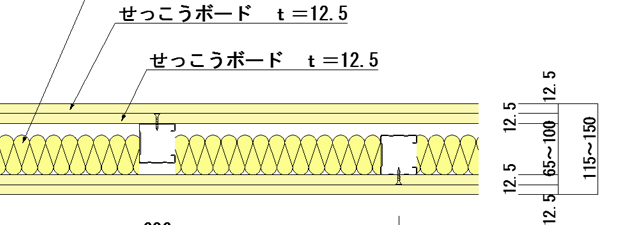 準耐火性能の壁