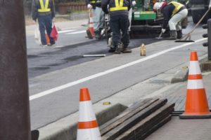 道路工事の様子