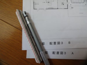 住宅の2つの間取りプラン図