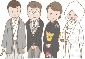 結婚式の両親