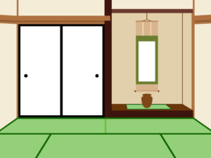 床の間のイラスト