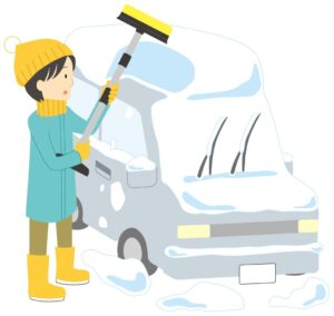 車の雪下ろし