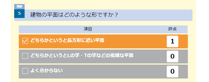 平面プランの違いによる耐震性の違い