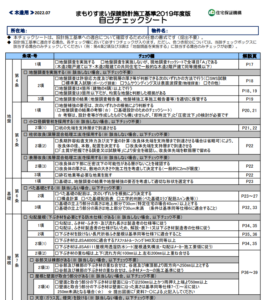 建物のチェックシート