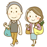 買い出しする人
