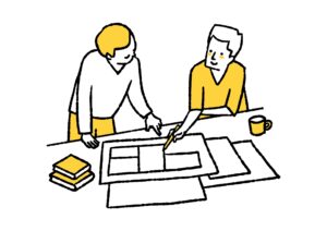 設計事務所で働く人