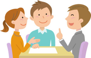 相談している様子