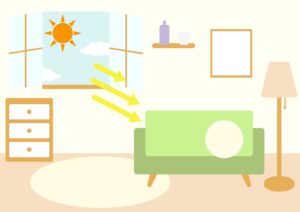 日当たりの良い部屋