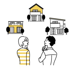マイホームを空想する人