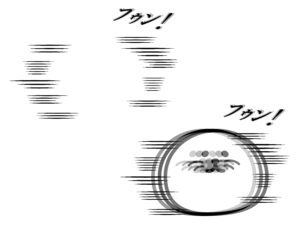 瞬間移動する物体のイメージイラスト