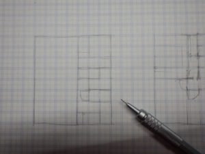 手書きのプラン図
