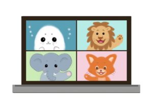 ZOOM会議のパソコン画面