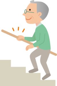 階段手摺のイラスト